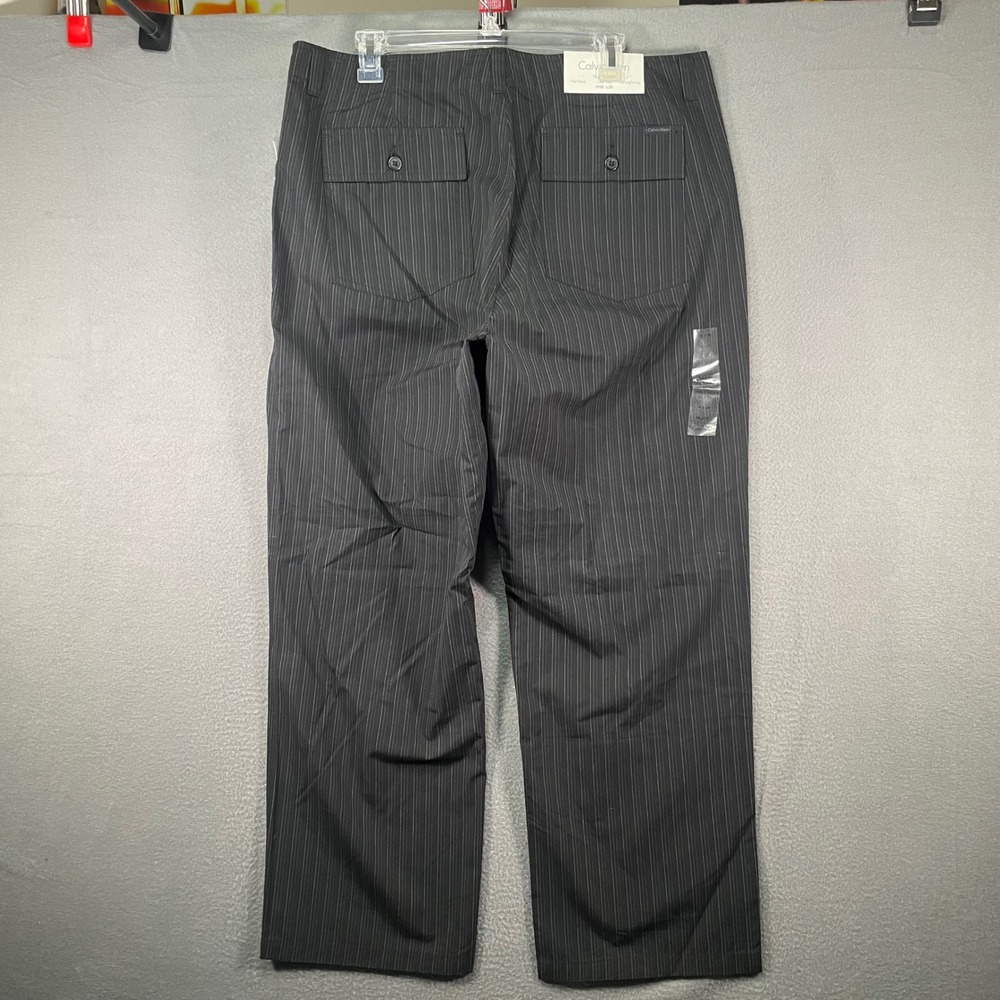 Calvin Klein The Essex‎ Low Rise Straight Leg Pinstripe Dress Pants Mens W36 L30